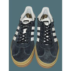 Adidas Gazelle Bold Sneaker Shoes Women Size 9 Core Black/Cloud White